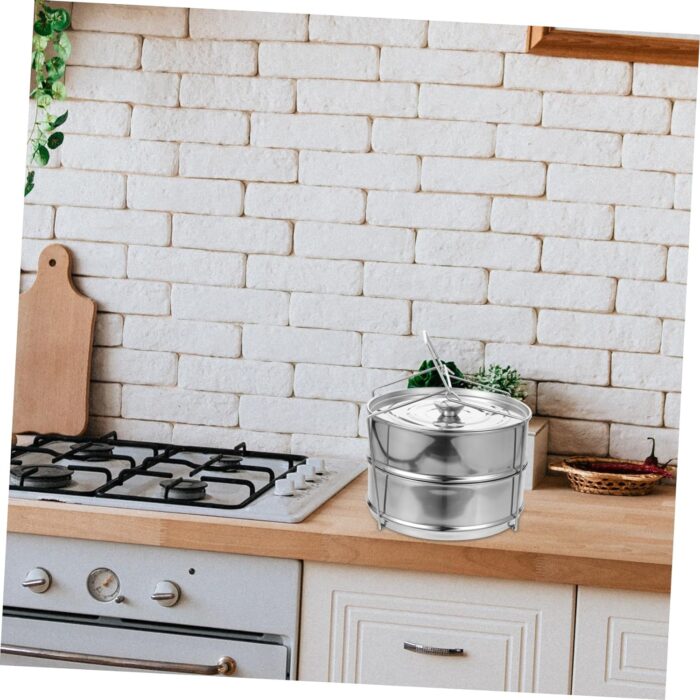 2pcs Cage Steamer Pasta Steamer Pot Electric Steamer Pot Dim Sum Basket Stainless Steel Stock Pot Fish - Image 2